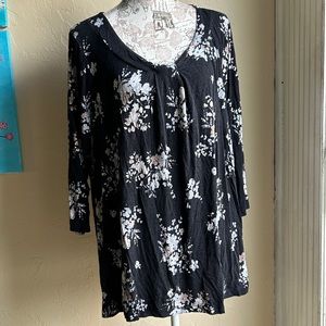 2X Lane Bryant Floral Blouse